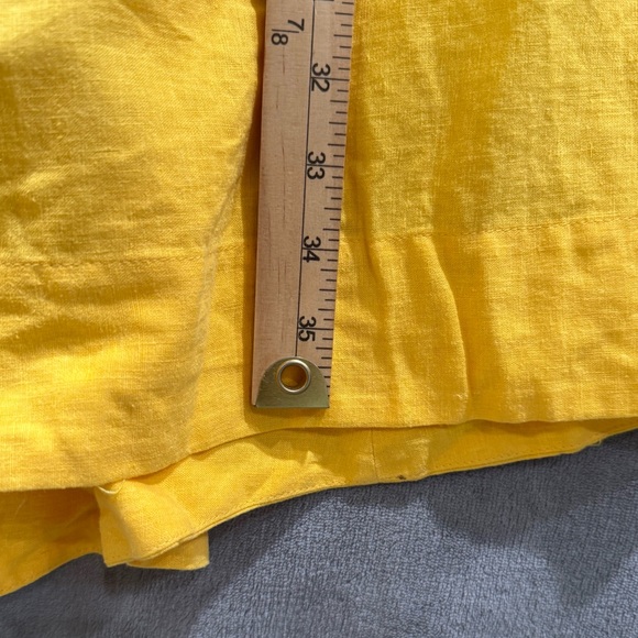 Anthropologie Farm Rio Yellow Open Waist Midi Dress With Pockets Womens XS NWT - Picture 8 of 13